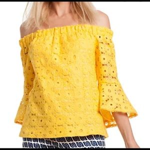 Trina Turk lace healdsburg top